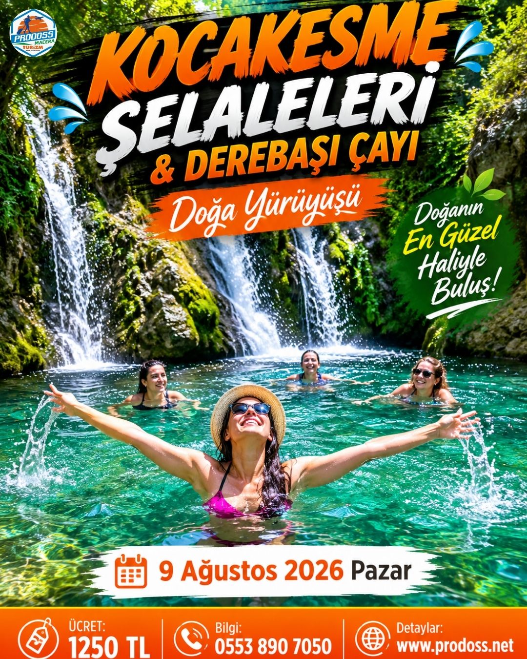 KOCAKESME ŞELALELERİ & DEREBAŞI ÇAYI Doğa Yürüyüşü