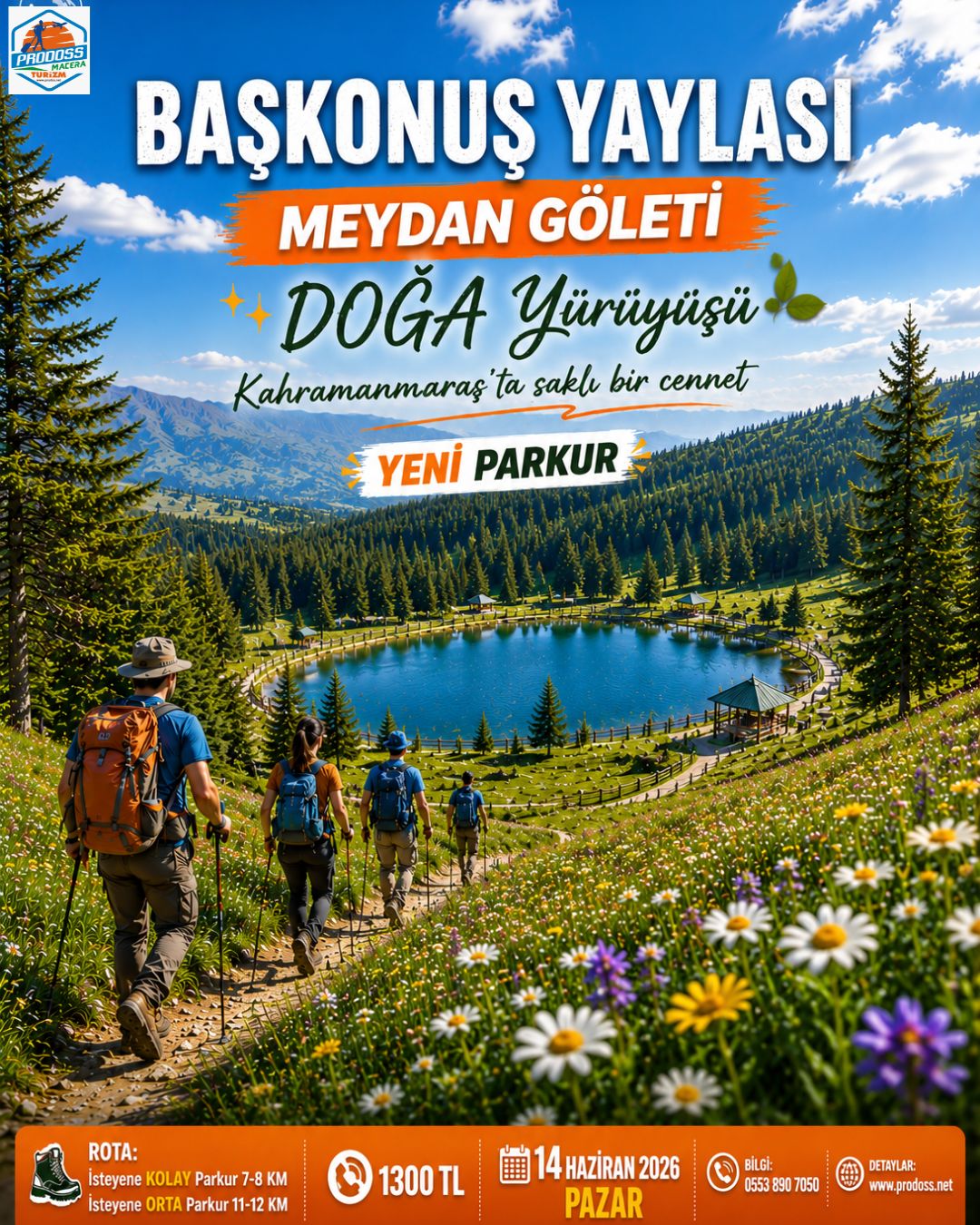 BAŞKONUŞ YAYLASI - MEYDAN GÖLETİ (Yeni Parkur) Doğa Yürüyüşü
